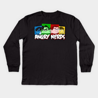 Angry Nerds Kids Long Sleeve T-Shirt